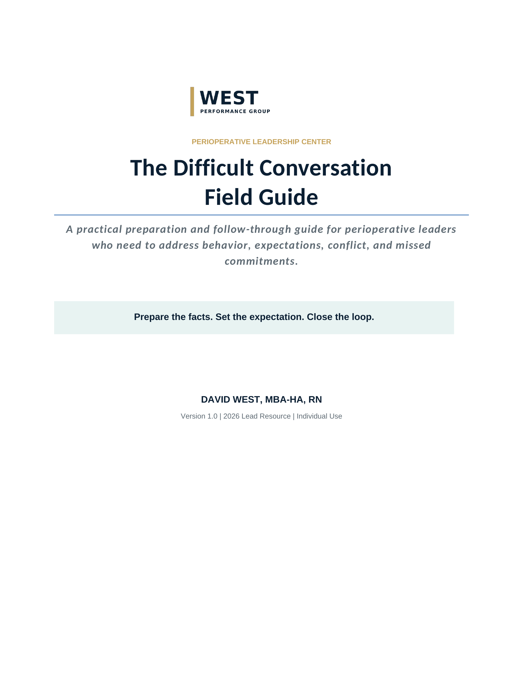 The Difficult Conversation Field Guide product cover